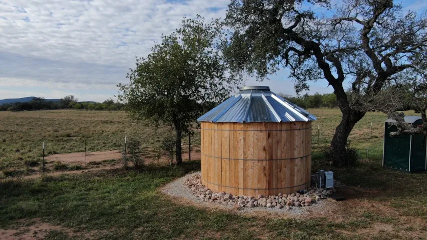 Water storage tank wood