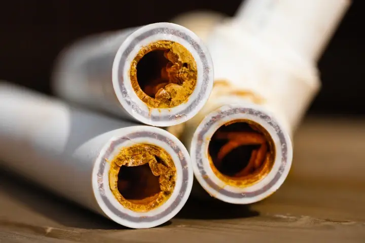 Hard water pipes