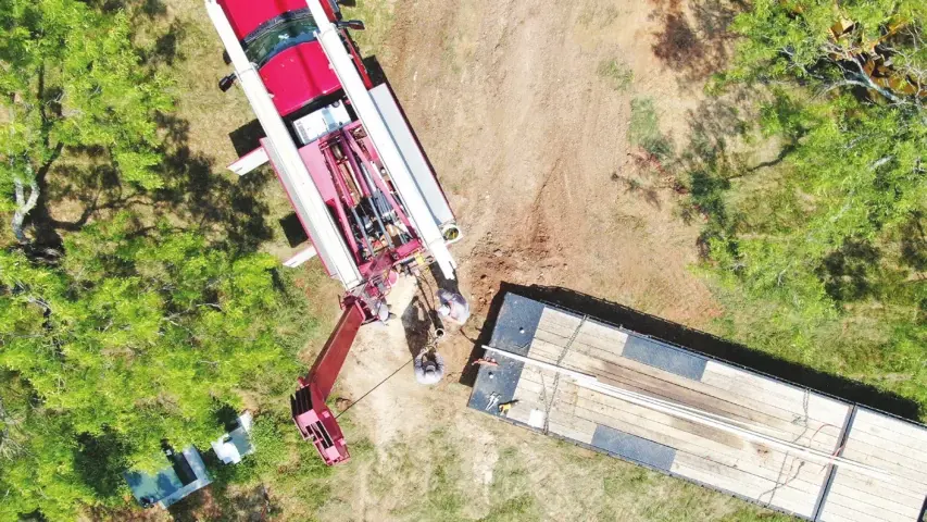 Water Well Drilling Aerial View