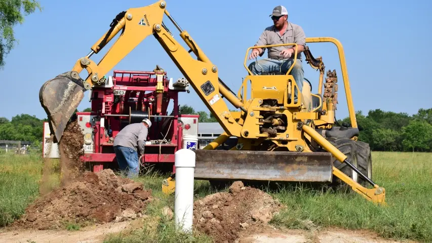 Water well digging